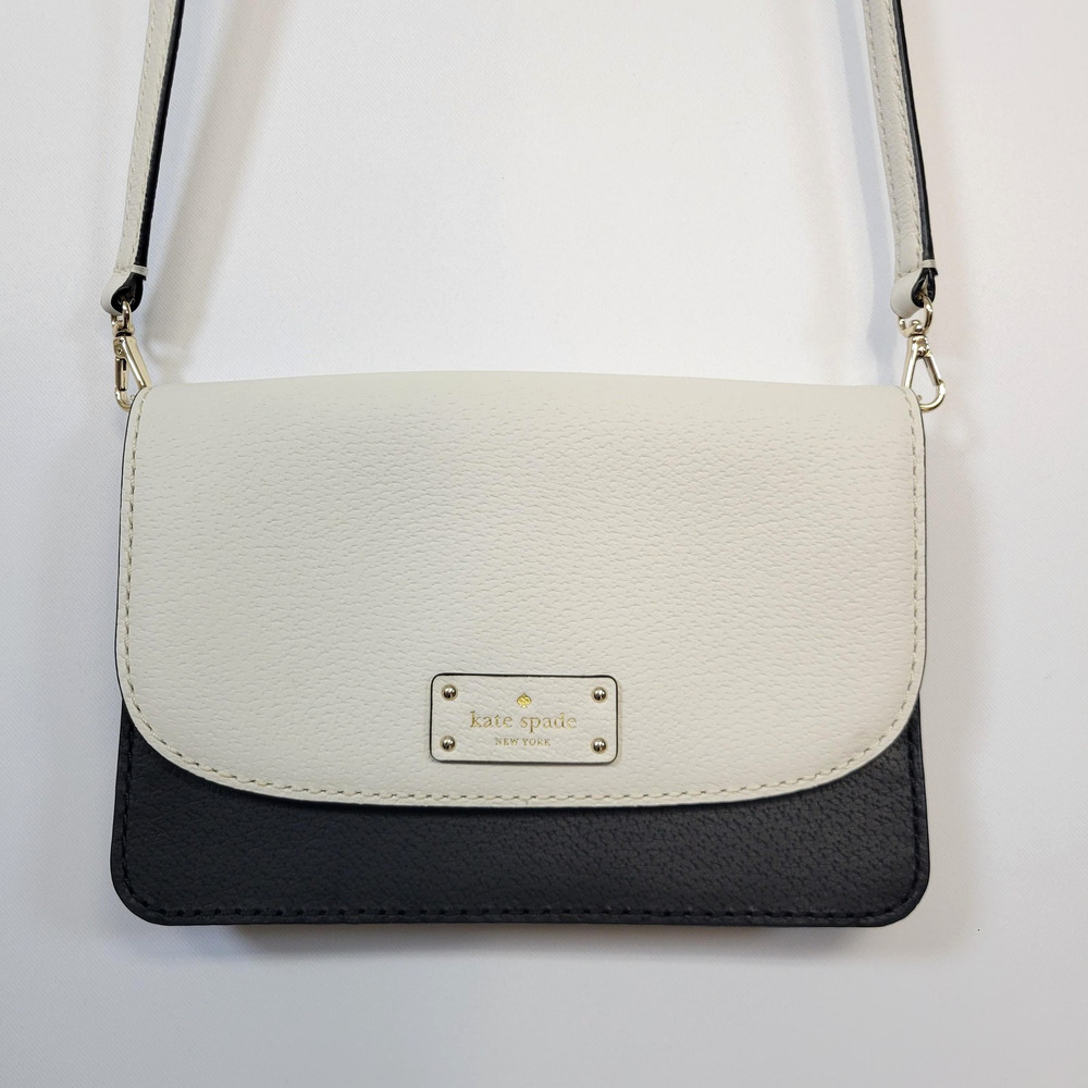 Kate Spade Crossbody Bag Womens Small Muiticolor Leather Pebble Colorblock Purse - Picture 3 of 16